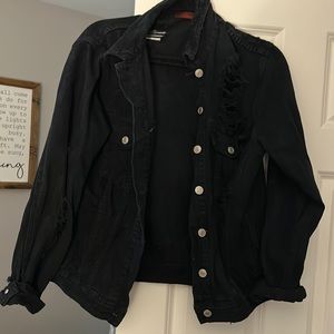 Black jean jacket
